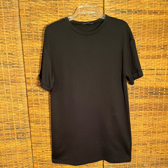 Zara black cotton, mini dress or long top size small - Picture 10 of 11